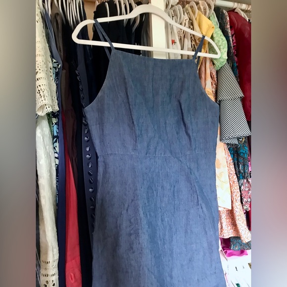 π³GAP Retro Chambray Linen Dress - Picture 5 of 8